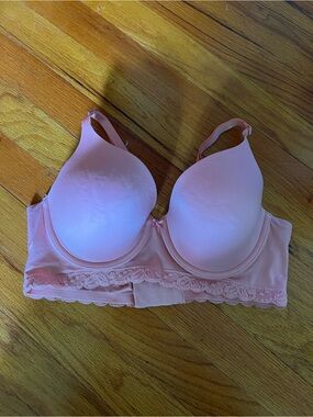 Aerie Lace-Trim Bra in pink